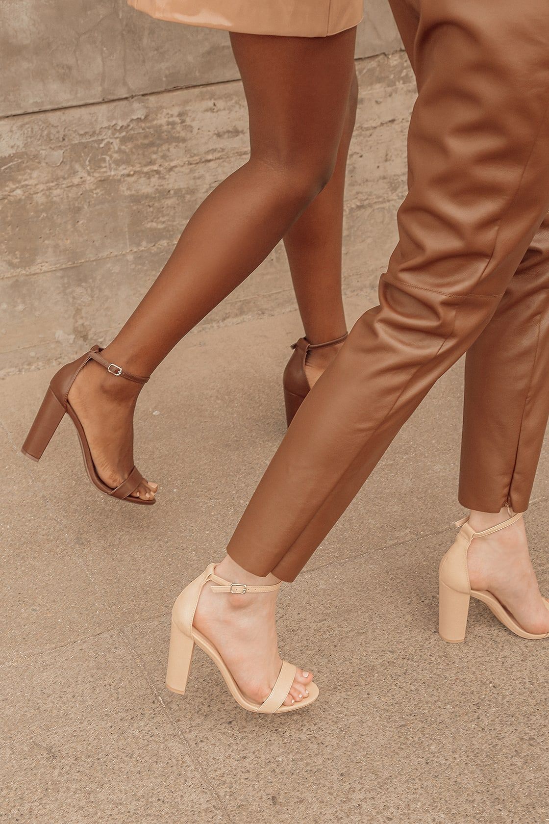 Taylor Naked Espresso Ankle Strap Heels | Lulus (US)