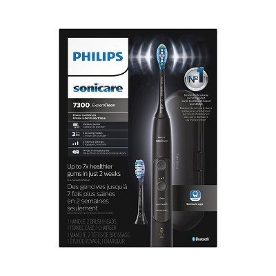 Philips Sonicare ExpertClean 7300 Rechargeable Electric Toothbrush - HX9610/17 - Black | Target