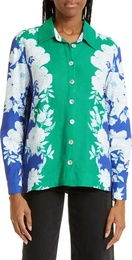 Soft Garden Button-Up Blouse | Nordstrom