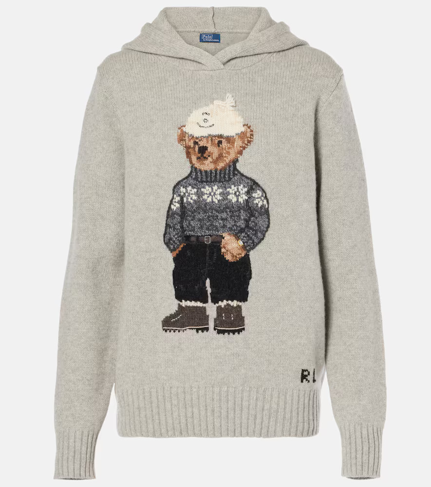 Polo Ralph Lauren Polo Bear wool and cashmere hoodie | Mytheresa (US/CA)
