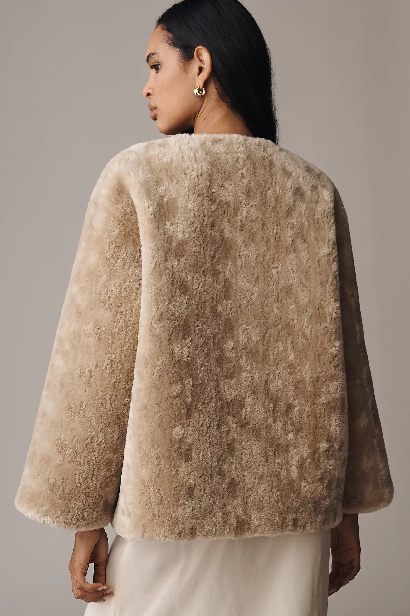 Maeve Faux Fur Teddy Coat | Anthropologie (US)