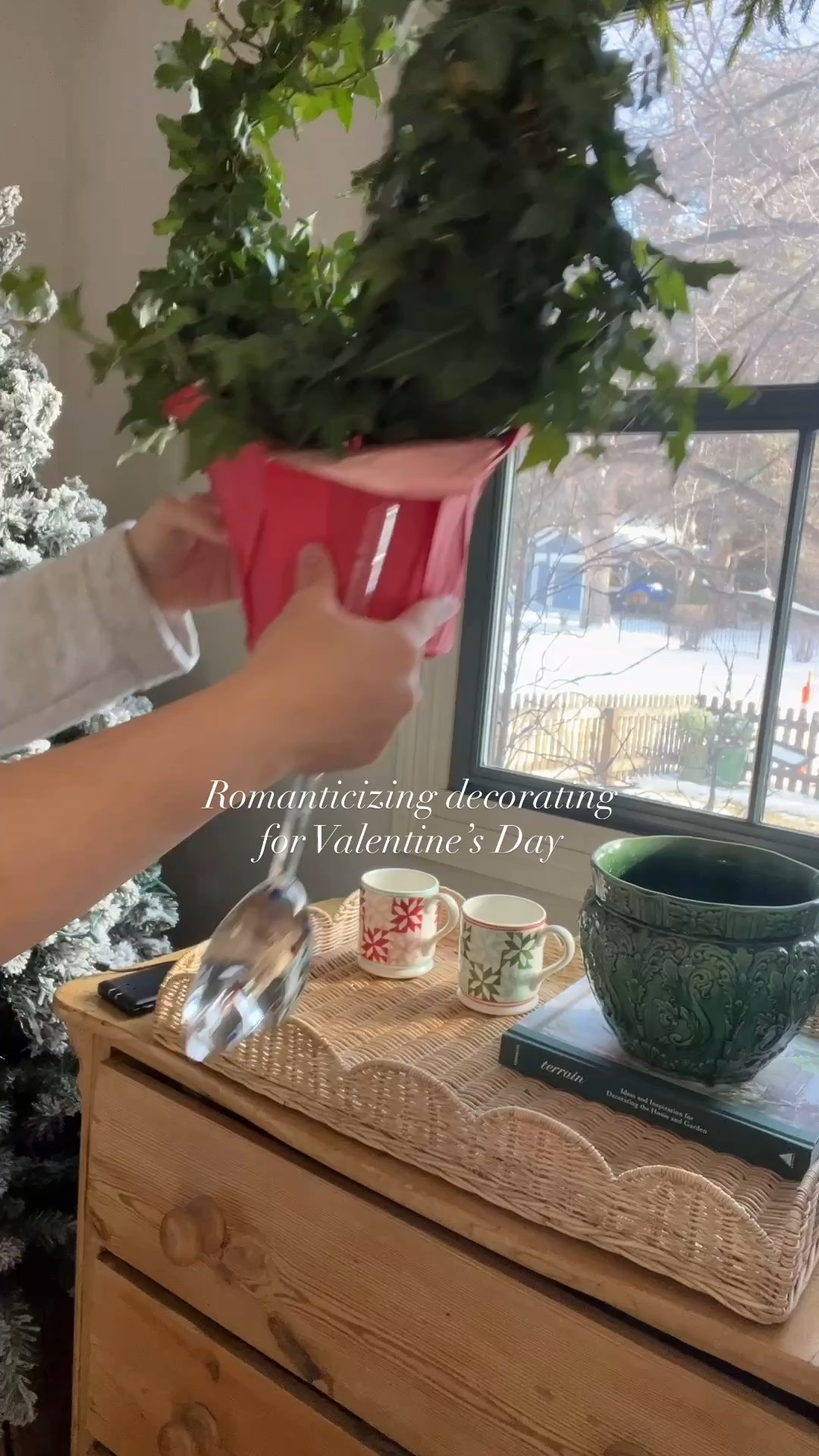 Romanticizing Valentine’s Day decorating. 

#LTKSeasonal #LTKHome #LTKValentine