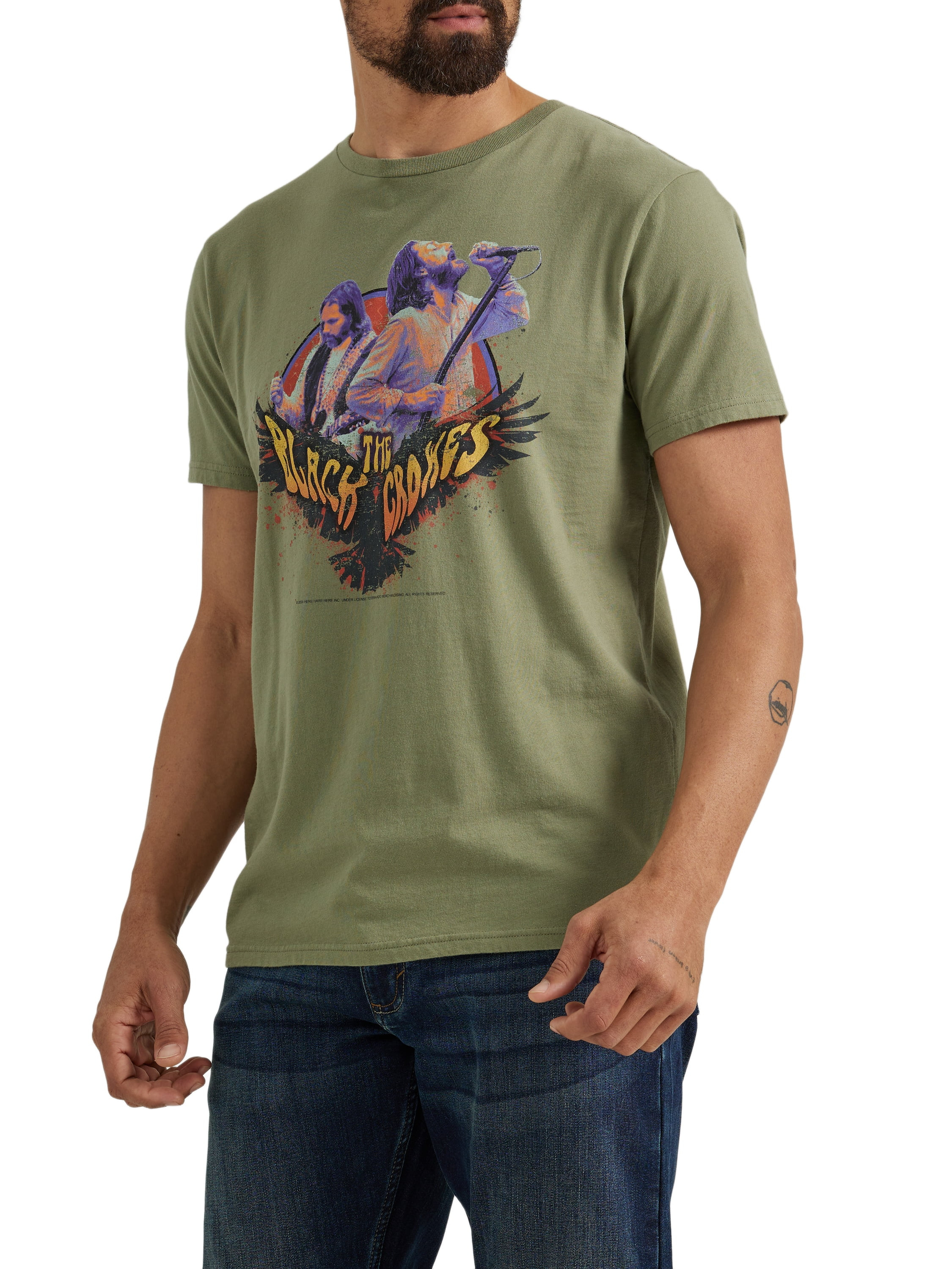 Wrangler® Men's Short Sleeve The Black Crowes Graphic Band Tee, Sizes S-3XL | Walmart (US)