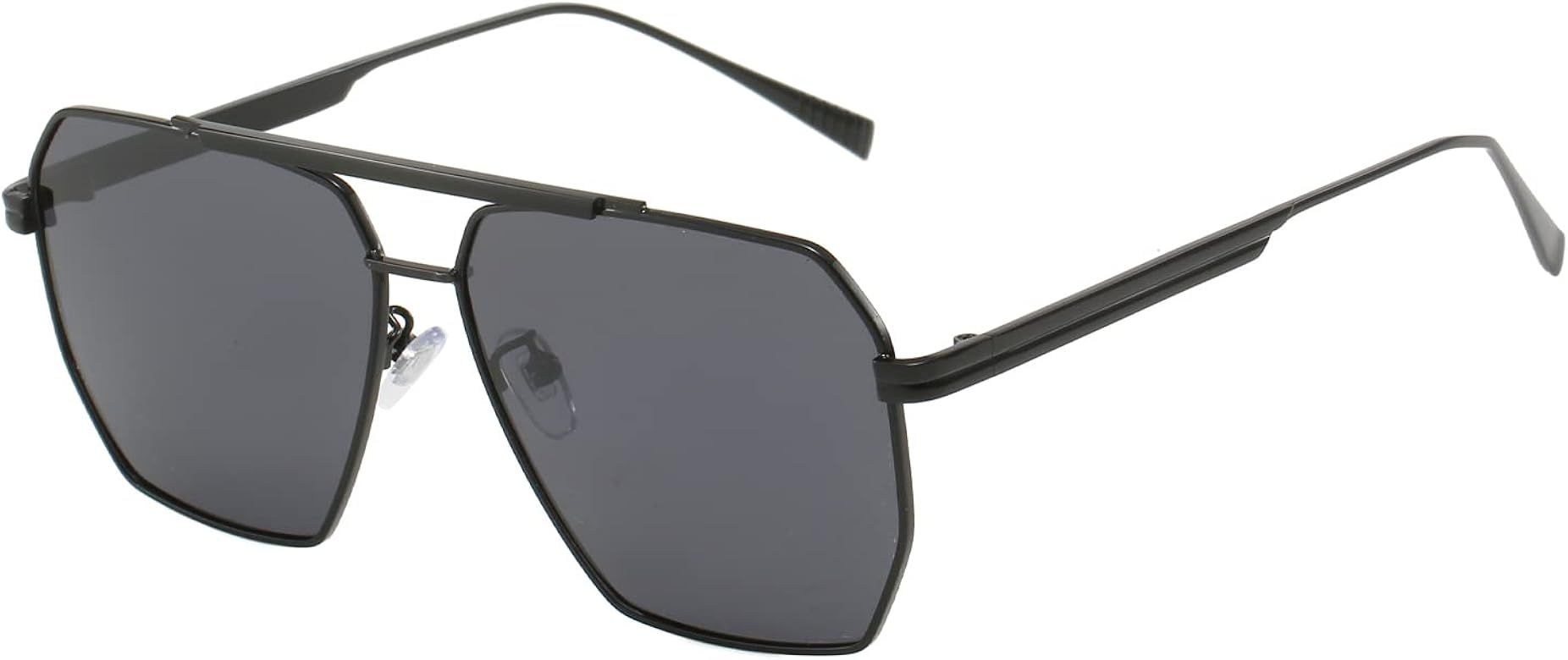 BUTABY Retro Sunglasses for Women Men Vintage Oversized Square Sun Glasses Classic Polarized Shades  | Amazon (US)