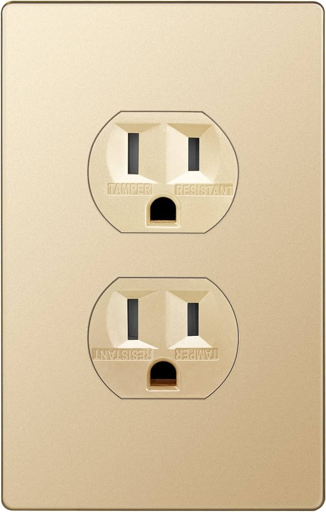 ENERLITES Elite Series Duplex Receptacle with Screwless Wall Plate, Residential Grade Duplex Outl... | Amazon (US)