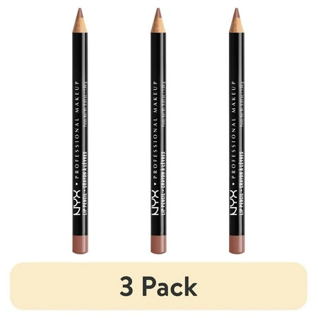 (3 pack) NYX Professional Makeup Slim Lip Pencil Long-Lasting Creamy Lip Liner 831 Mauve 0.035 fl oz | Walmart (US)