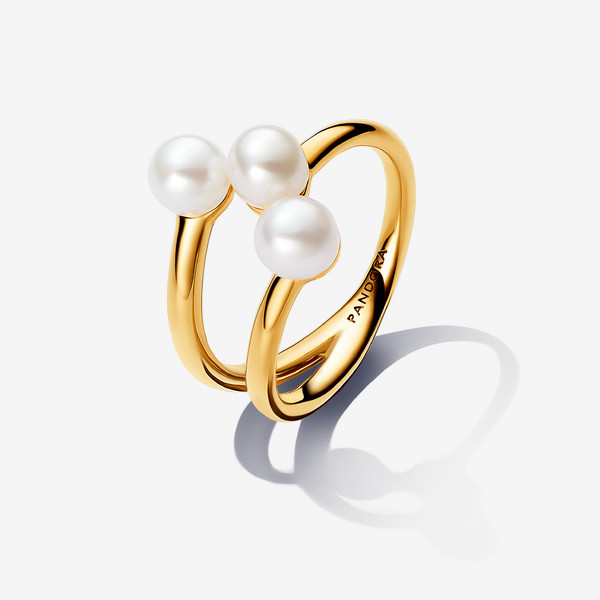 Pandora Treated Freshwater Cultured Pearl Open Ring | Pandora US