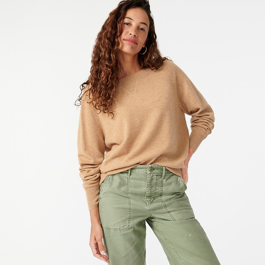 Cashmere wide-neck sweater | J. Crew US