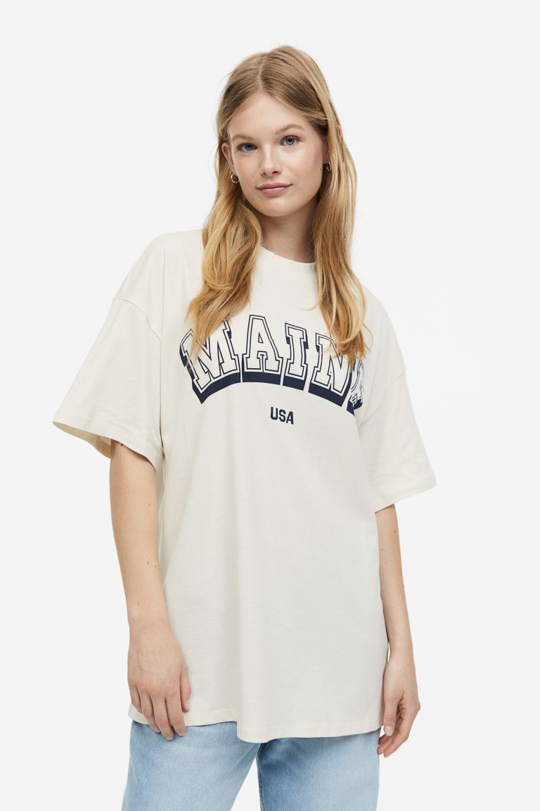 Oversized Printed T-shirt | H&M (US + CA)