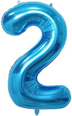 2 Number Balloon Blue Big Number Balloons 40 Inch kit for Happy Birthday Party Decorations Foil M... | Amazon (US)