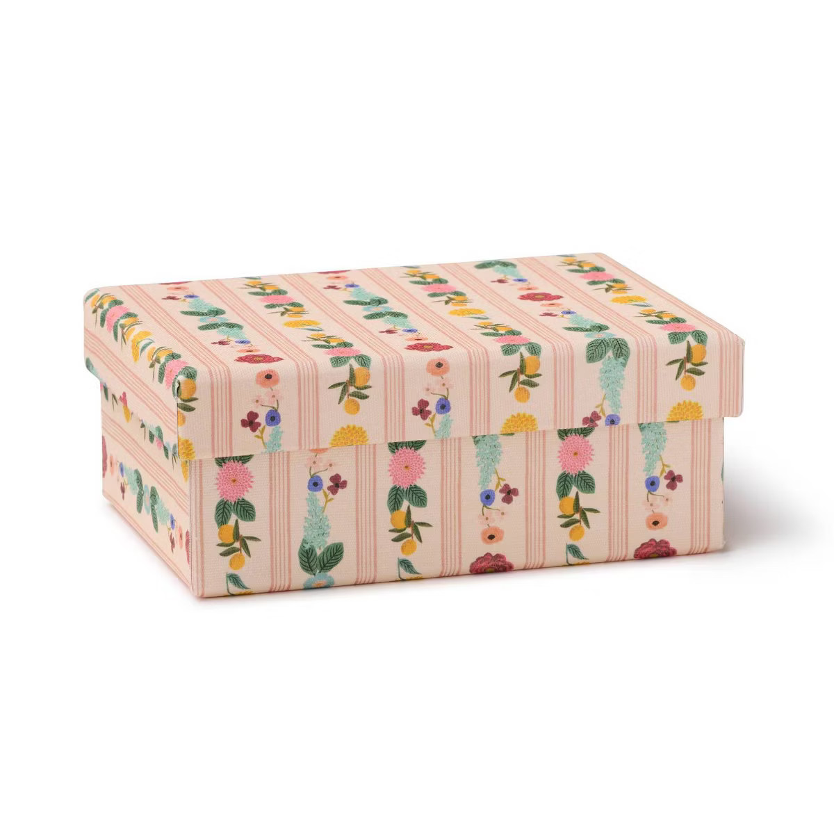 Rifle Paper Co. Floral Stripe Fabric Storage Box | Target