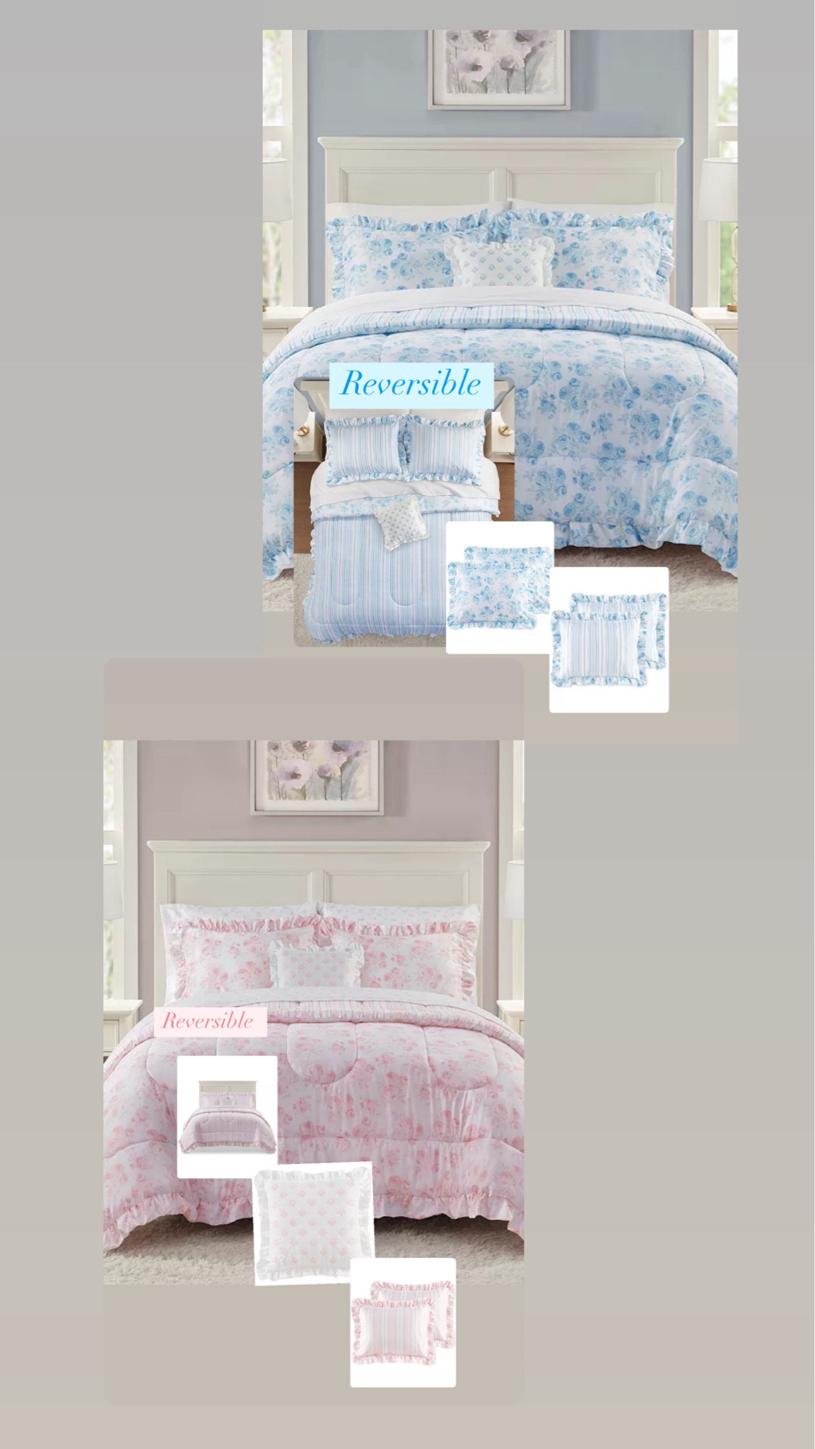 Bedding on sale! So girly & pretty!🎀💙