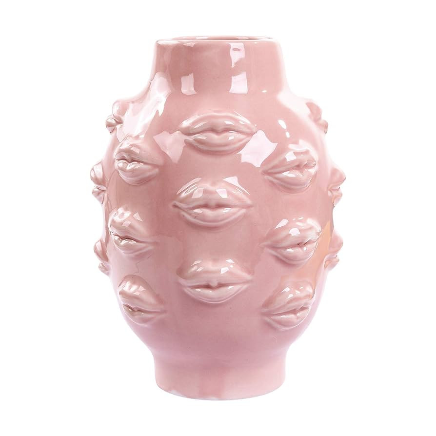 Ceramic Body Vase, Lips Vase Table Decor Modern Farmhouse Decor Flower Vase for Home Office Shops... | Amazon (US)