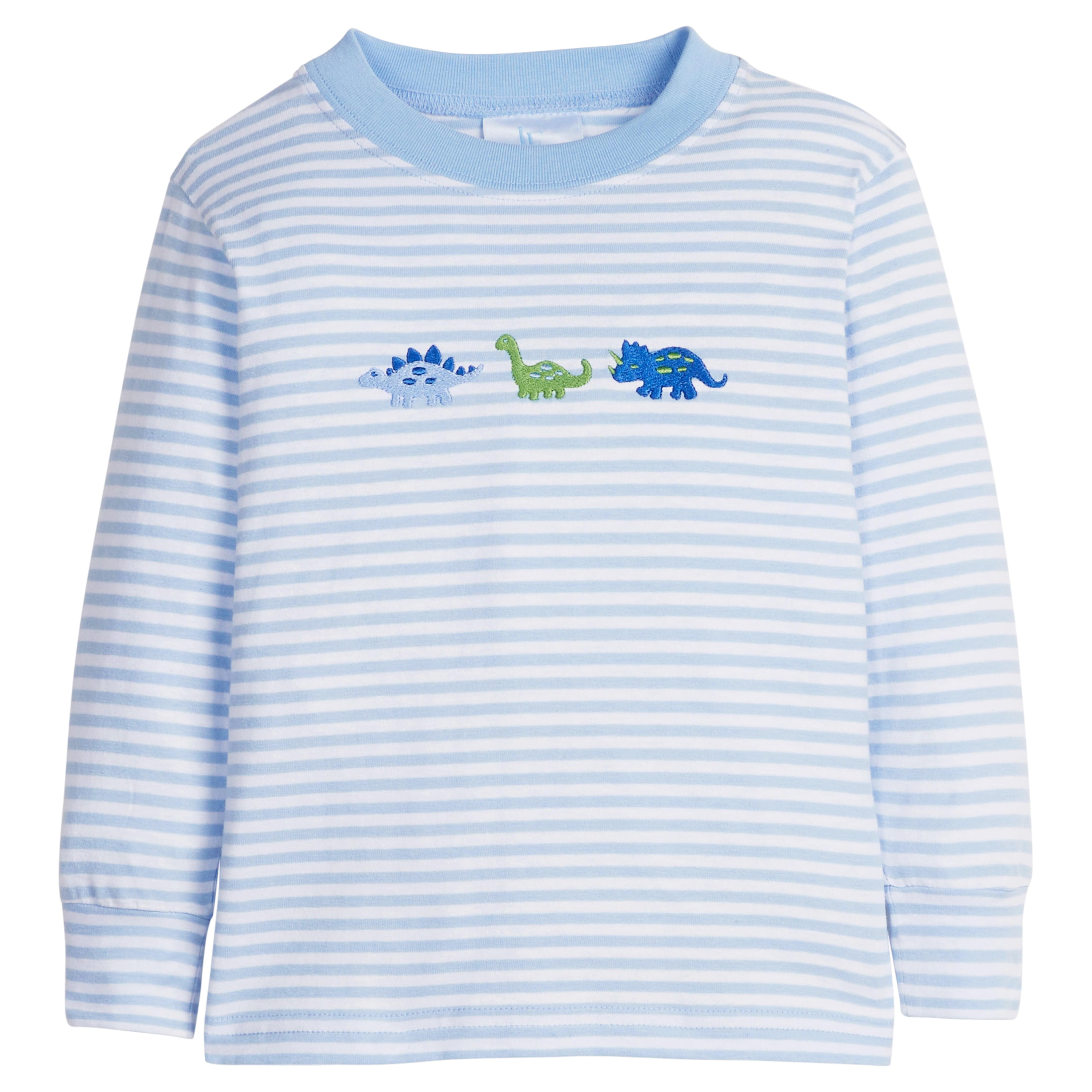 Boy's Embroidered T-Shirt - Dinosaur | Little English | Little English