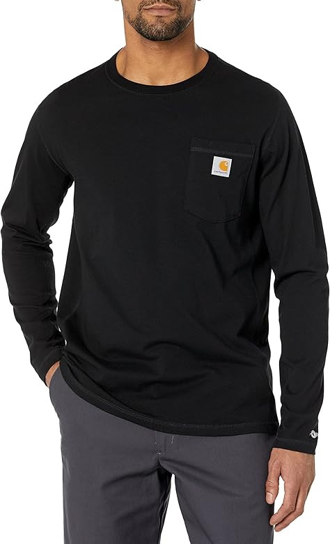 Carhartt Men's Force Relaxed Fit Midweight Long-Sleeve Pocket T-Shirt | Amazon (US)