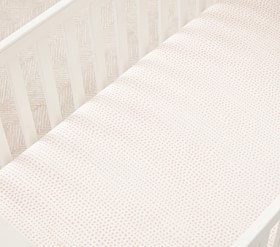 Falling Dot Organic Crib Fitted Sheet | Pottery Barn Kids