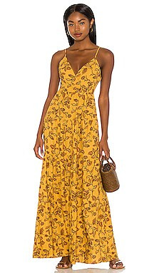 House of Harlow 1960 x Sofia Richie Toleda Maxi Dress in In Yellow Vine Floral from Revolve.com | Revolve Clothing (Global)