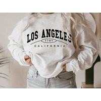 Los Angeles Sweatshirt, Crewneck, Sweatshirt For Women, Vintage Style | Etsy (US)