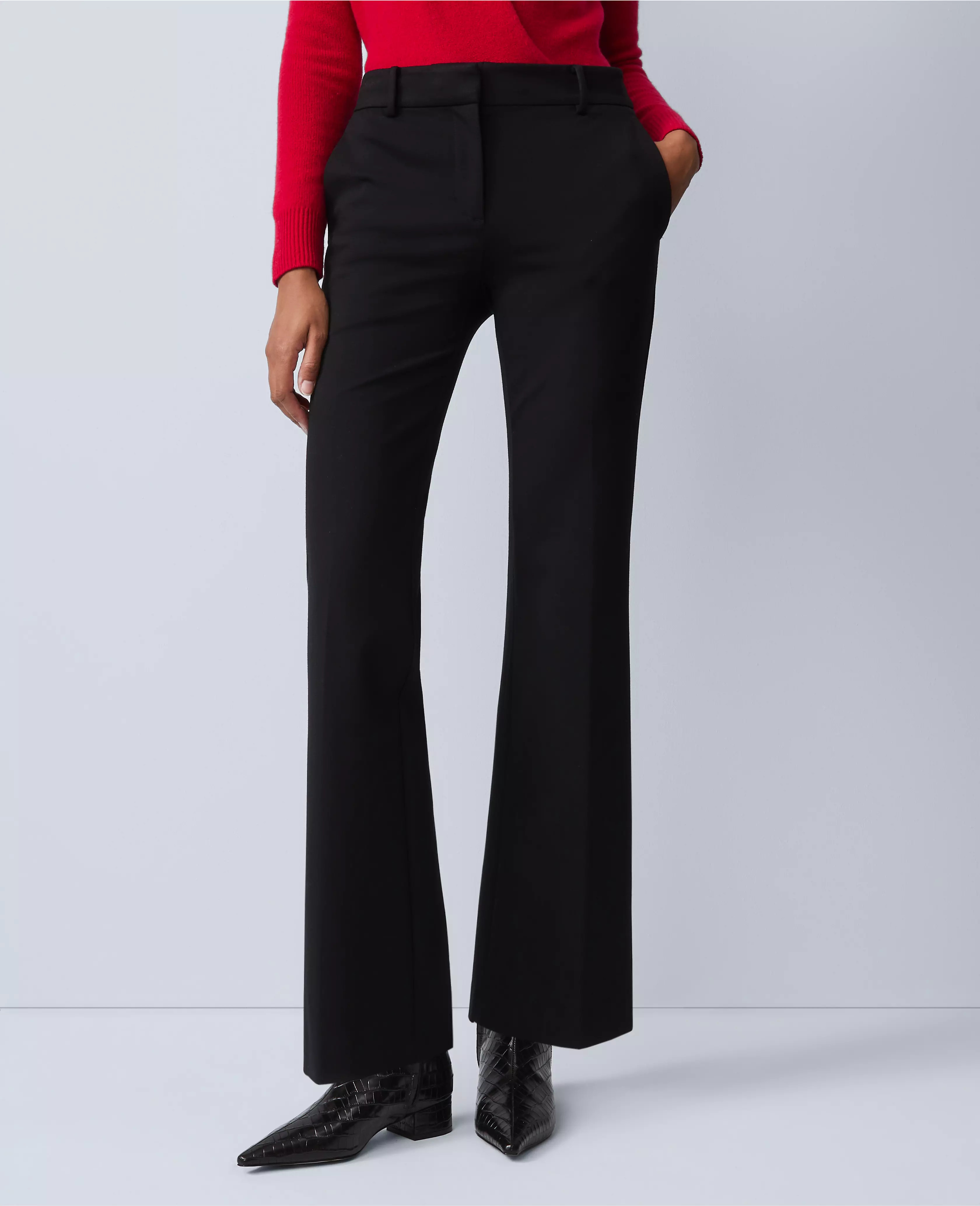 The Petite Jayne Trouser in Ponte — Curvy Fit | Ann Taylor