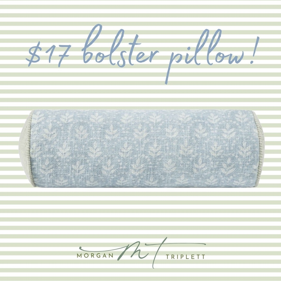 This $17 bolster pillow looks way more high end than the price tag! 

Budget friendly, Grandmillenial, home decor

#LTKHome