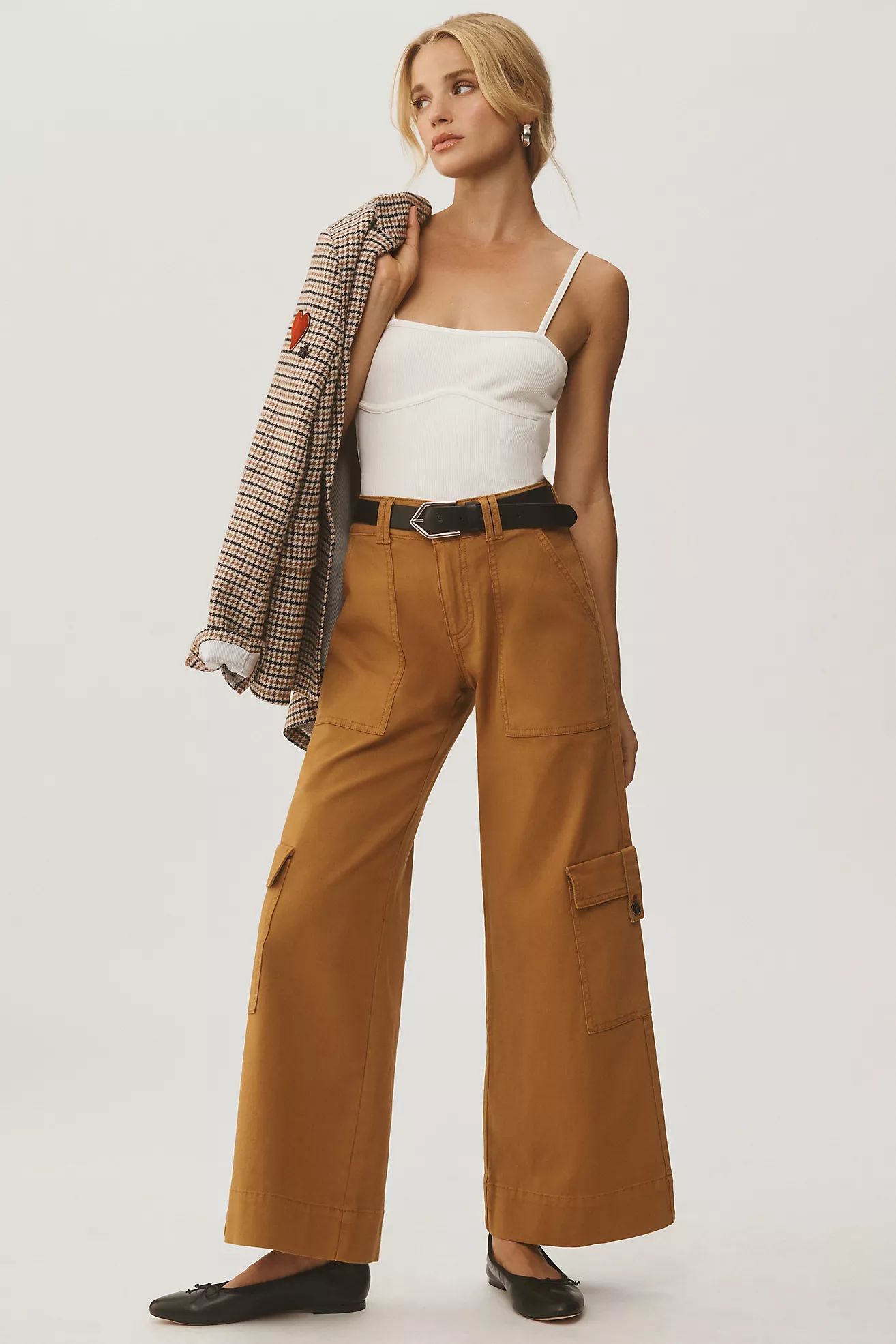 Pilcro Mid-Rise Wide-Leg Cargo Pants | Anthropologie (US)