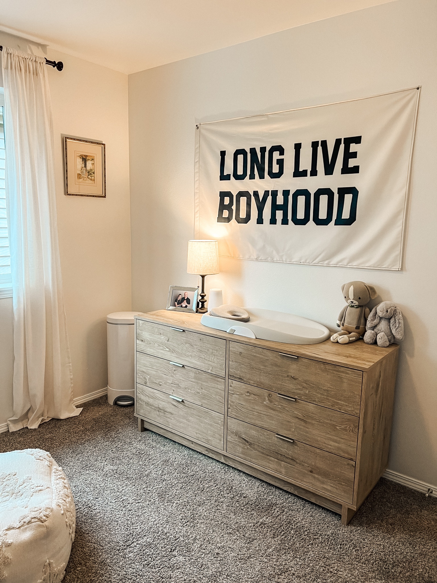 Baby Nate’s nursery decor linked! His dresser is currently 49% off! We’ve been loving it. Baby boy nursery decor, baby nursery dresser, kids dresser, boy dresser, long live boyhood  

#LTKhome #LTKkids #LTKbaby
