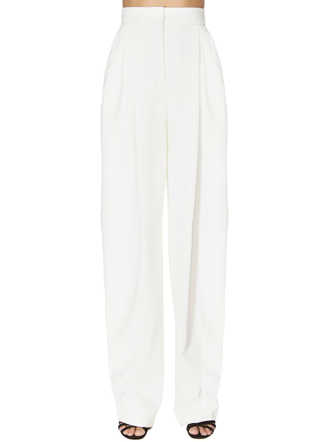 Faux Leather Wide Leg Pants | Luisaviaroma
