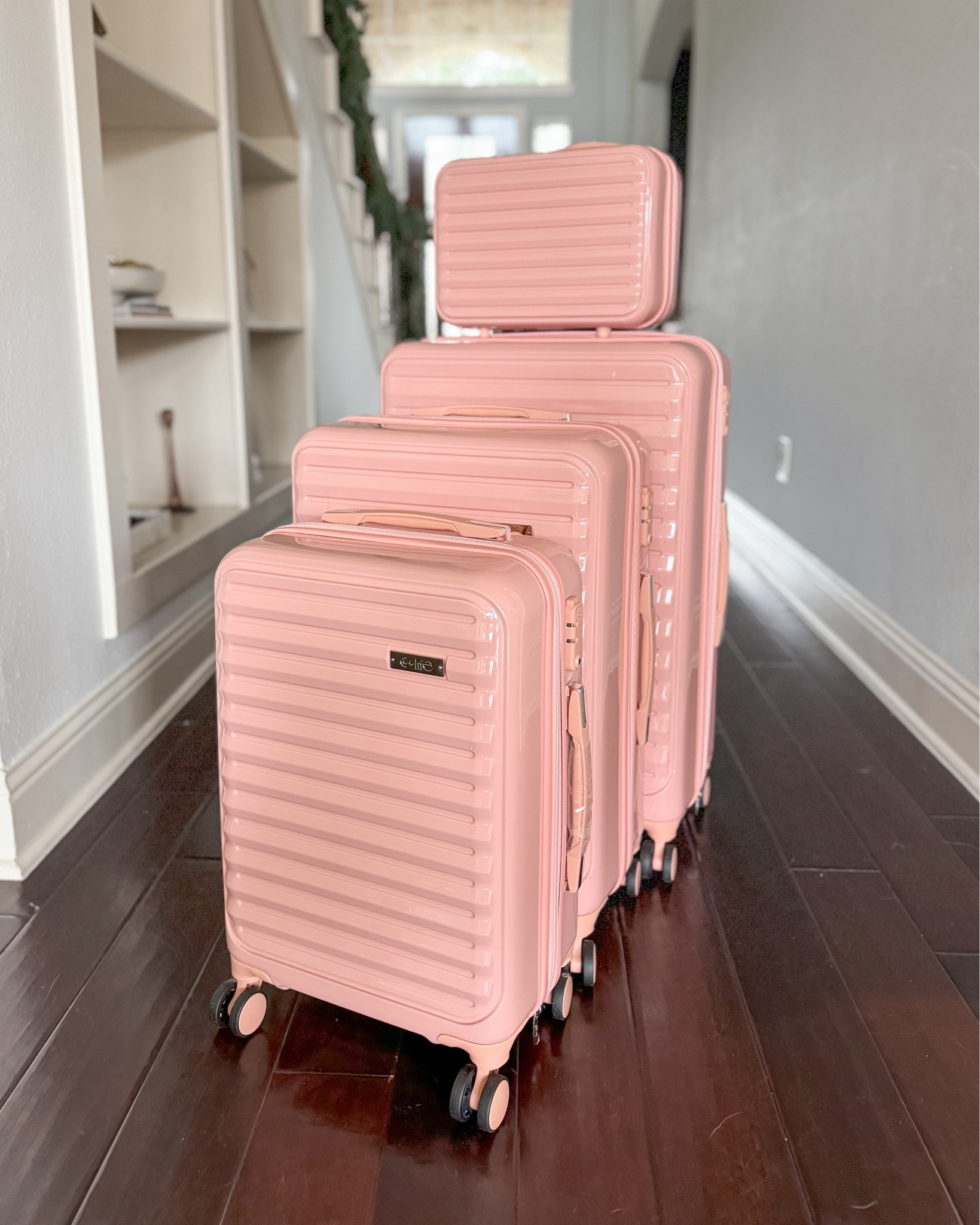 Catching flights in 2025 ✈️ Luxury look luggage for less!
Pink luggage, hard luggage, affordable luggage

#LTKTravel