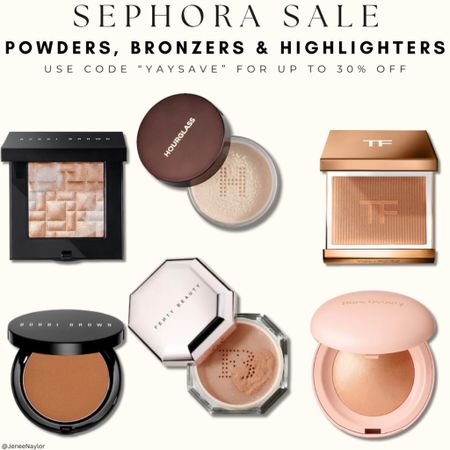 Stock up on these makeup products during the #SephoraSale! 

Here a roundup of my go to:
-Press powder
-Translucent powder
-Bronzer 
-Blush

Use the code “YAYSAVE” to get up to 30% off!

#LTKxSephora #LTKbeauty #LTKU