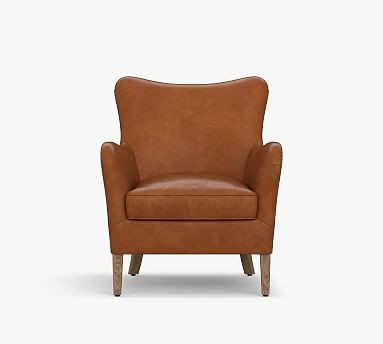 Clark Leather Armchair with Nailheads | Pottery Barn (US)