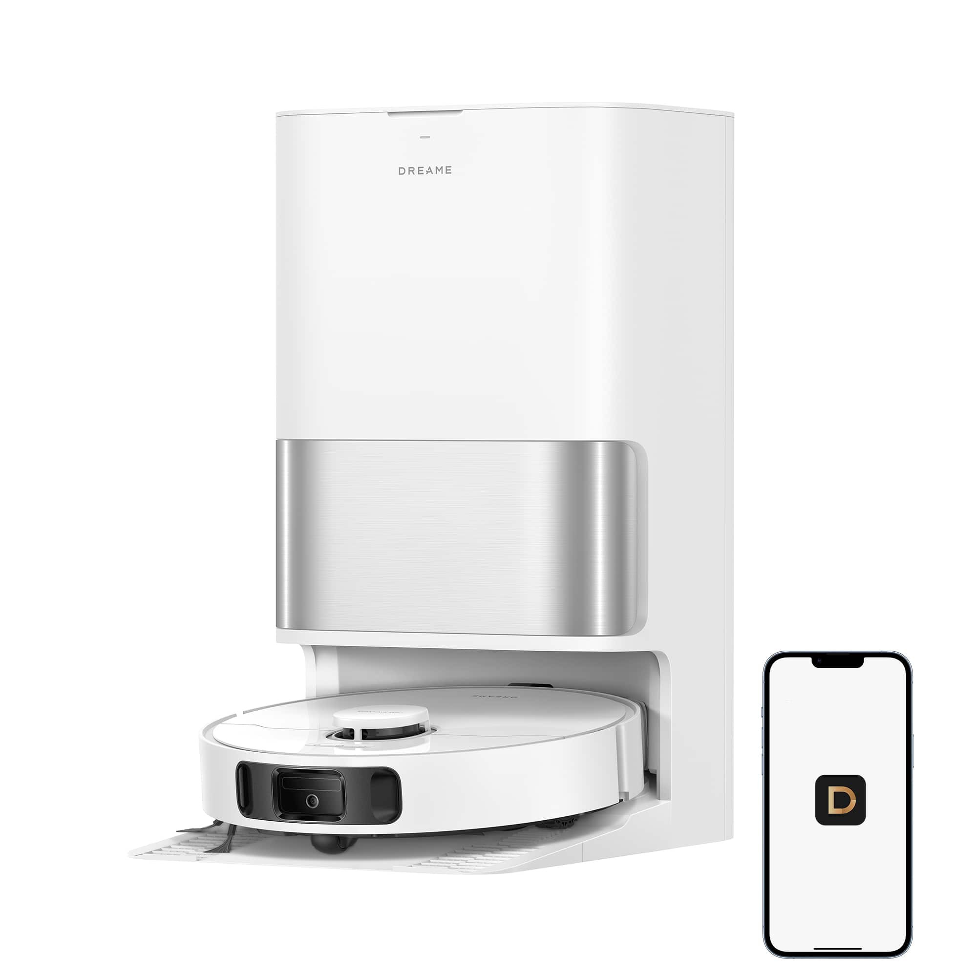 Dreame - D30 Ultra Robot Vacuum and Mop, 25KPa Powerful Suction, All-in-1 Base Station with 100 Days Auto-Empty - White | Best Buy U.S.