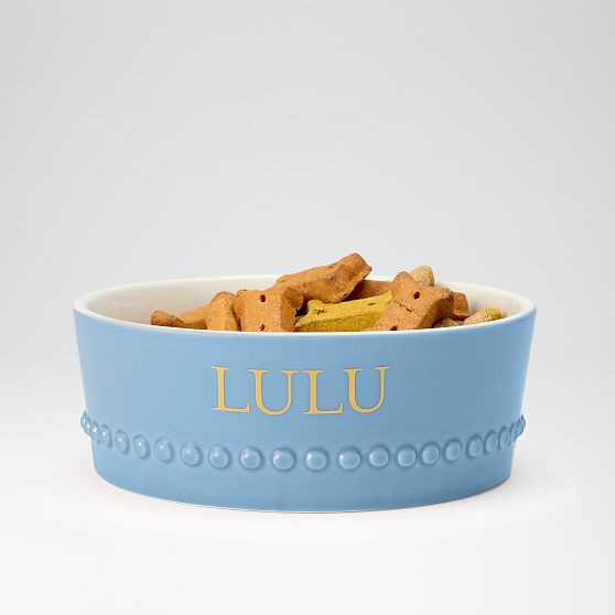 Beaded Ceramic Pet Bowl | Mark and Graham