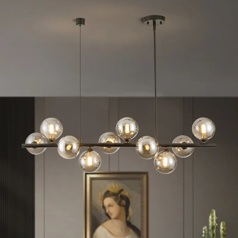 Gorlin 10 - Light Chandelier Modern Chandelier Kitchen Island Lighting Large Chandeliers | Wayfair North America