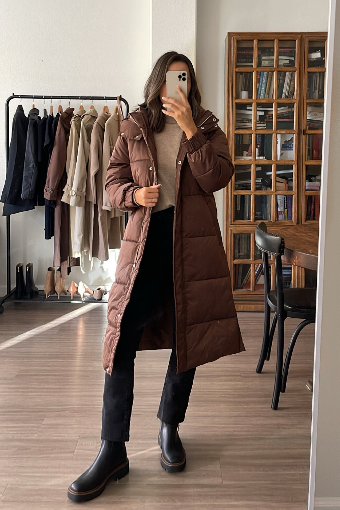 Madewell black jeans sized down 2 23 standard 40% off! - selling out fast 
Cashmere sweater 
Abercrombie puffer - xs petite 
Waterproof Sam Edelman boots 

#LTKSeasonal #LTKworkwear #LTKsalealert