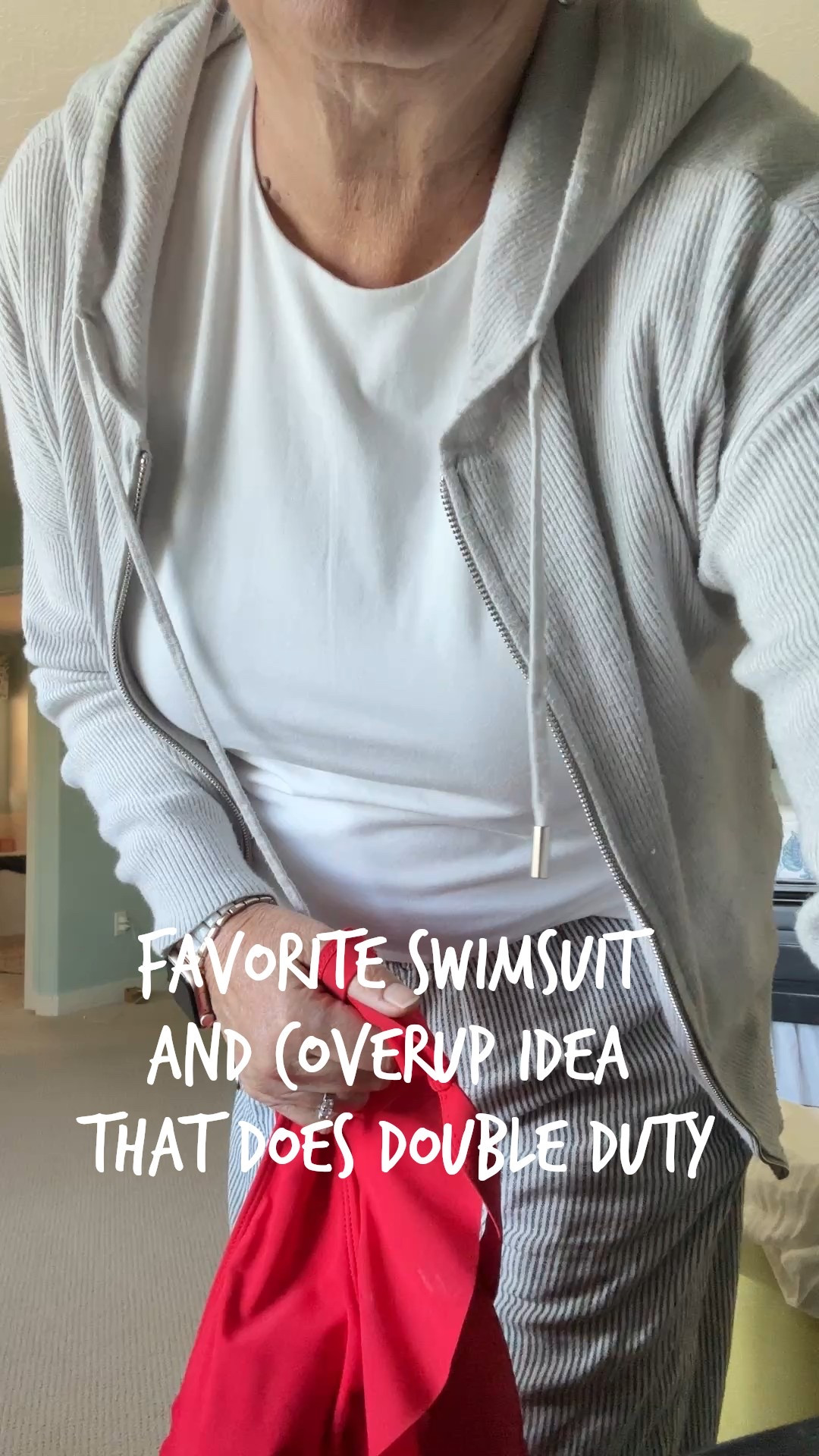 My favorite ruffle swimsuit is back on repeat because it’s cute, comfy, and holds everything in all the right places. 💙✨ But the real MVP? This swimsuit cover-up that totally works double duty! During the day it’s the perfect lightweight layer over my suit… and at night, I wear the black sleeveless maxi dress, add a lightweight jacket, a simple necklace, and suddenly it becomes the easiest outfit to wear to dinner.

I love pieces that earn their keep when I travel, and this combo is such a winner — beach to dinner with a simple outfit change. 🙌

I’ve linked the swimsuit, the cover-up, and the full dinner look in my LTK. Tap to shop!

#ltkfashion #swimsuitstyle #vacationoutfits #womenover50style #doubleDutyOutfits #resortwear #midlifefashion

#LTKMidsize #LTKdayinmylife #LTKTravel