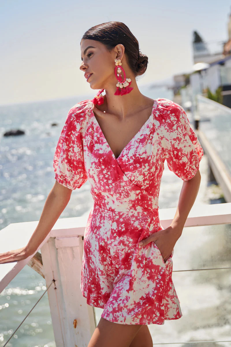 Coral Crush Everheart Romper | Sugarlips