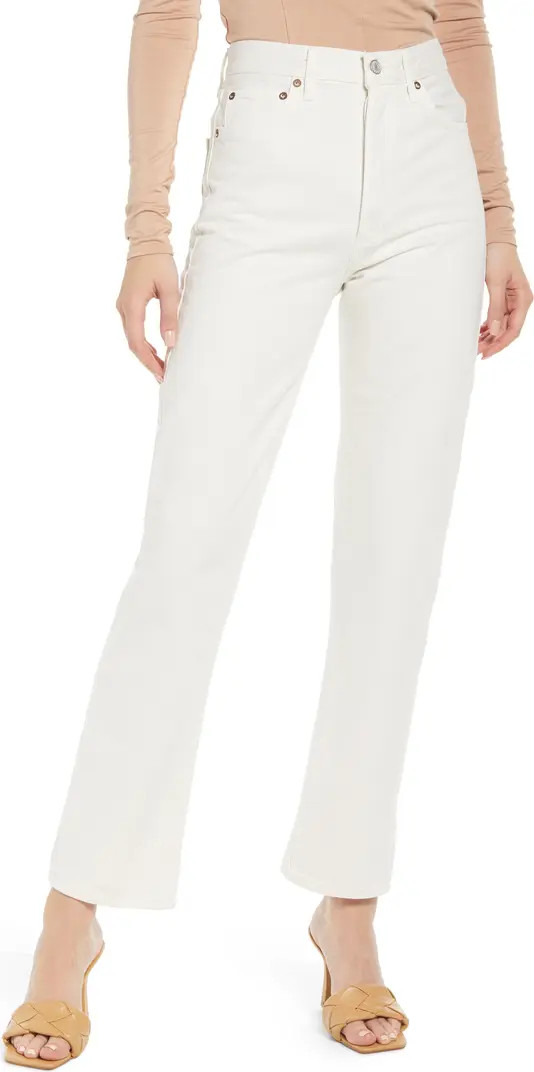 '90s Pinch Waist Straight Leg Jeans | Nordstrom