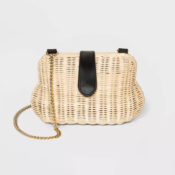 Rattan Mini Crossbody Bag - A New Day™ Natural | Target
