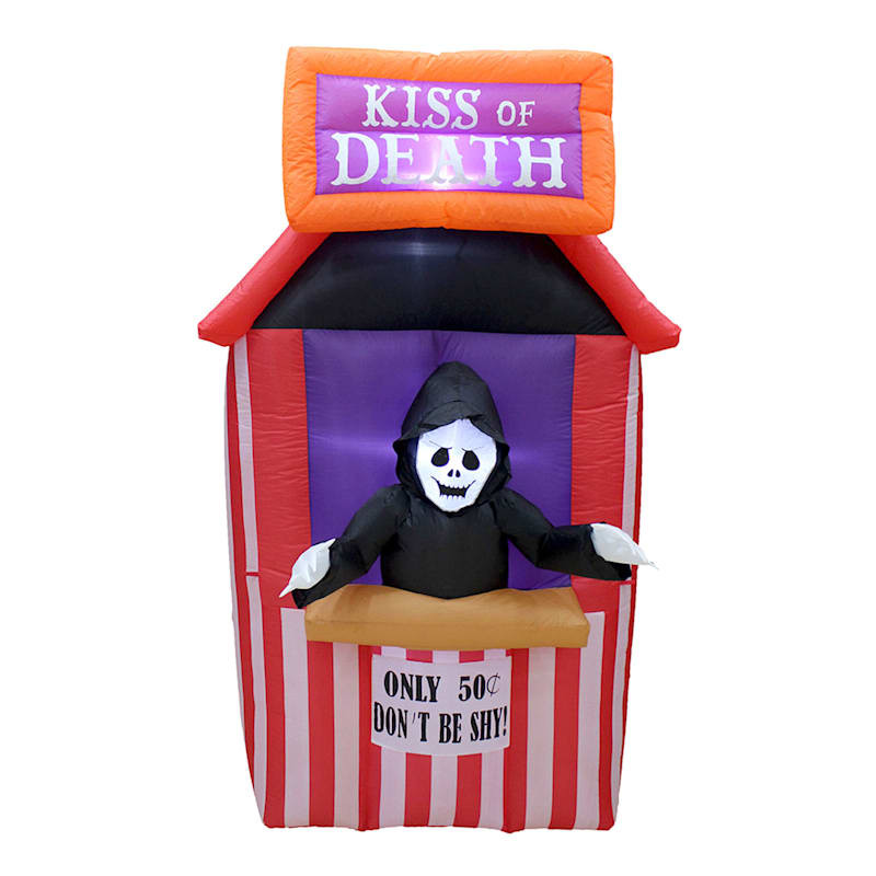 Kiss of Death Booth Halloween Inflatable, 6' | At Home