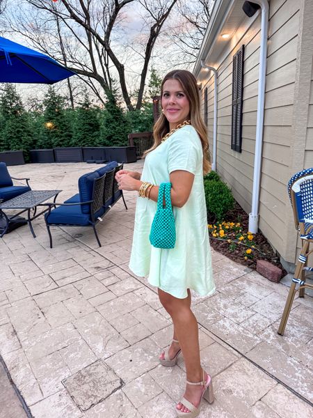 This linen banana republic dress is so good! It’s so pretty in person, & works so well w the bump. Also comes in petite and tall sizes! I am in a small and it is plenty roomy, it is non-maternity so if you’re not pregnant, I would size down as I think it runs big. 

#LTKbump #LTKstyletip #LTKSeasonal