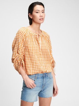 Ruched Sleeve Top | Gap (US)