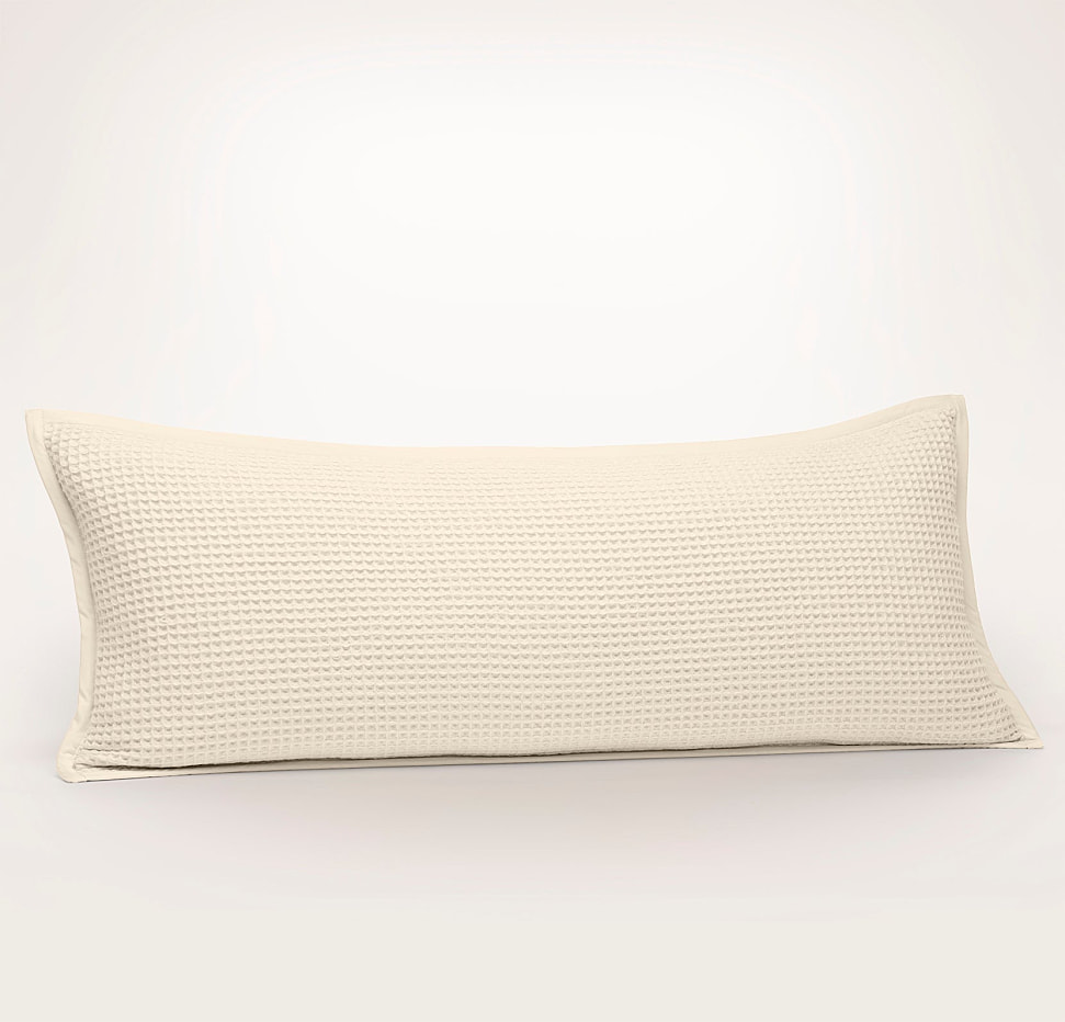 Natural Waffle Pillow Cover | Boll & Branch