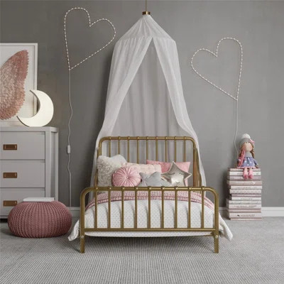 Quinn Whimsical Metal Toddler Bed | Wayfair Professional