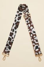 Black/Coffee Leopard Bag Strap | Social Threads