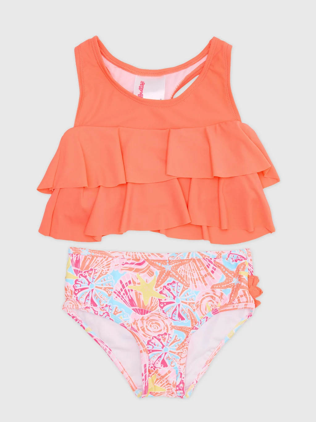 Rufflebutts Girls' Flounce Bikini Set | Saint Bernard