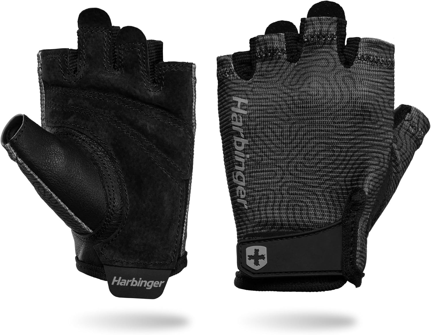 Harbinger Power Gloves 3.0 - Durable Half Finger Weightlifting Gloves with Adjustable Wrist Closure, Breathable Leather Palm, Small, Women's | Amazon (US)