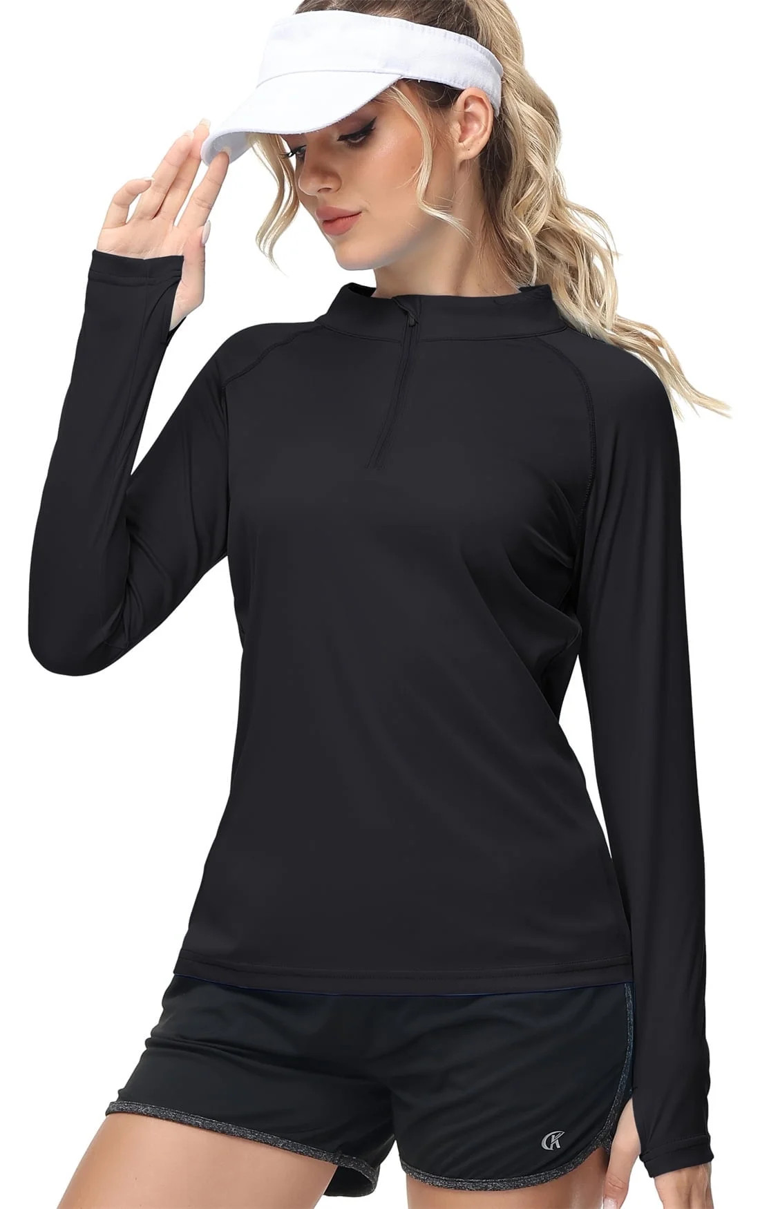 QPNGRP Women's Long Sleeve Shirts UPF 50+ Sun Protection SPF Quick Dry Lightweight T-Shirt Swim H... | Walmart (US)