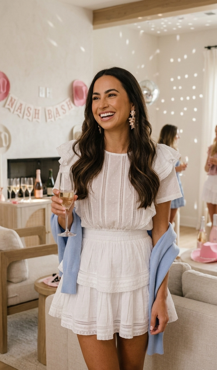 The prettiest LoveShackFancy inspired look for a Nashville bach weekend, bridal party, girls trip, or champagne night 🤍

This outfit feels SO feminine, romantic, and effortlessly elevated while still being playful and wearable ✨

Perfect for brides-to-be, girls weekends, and summer celebrations.

Linked my exact look in LTK.

#loveshackfancy #ltkstyle #bacheloretteparty #bridetobe #girlsweekend #femininefashion #summeroutfit #bridalstyle #softgirlstyle #nashvillebachelorette 

 