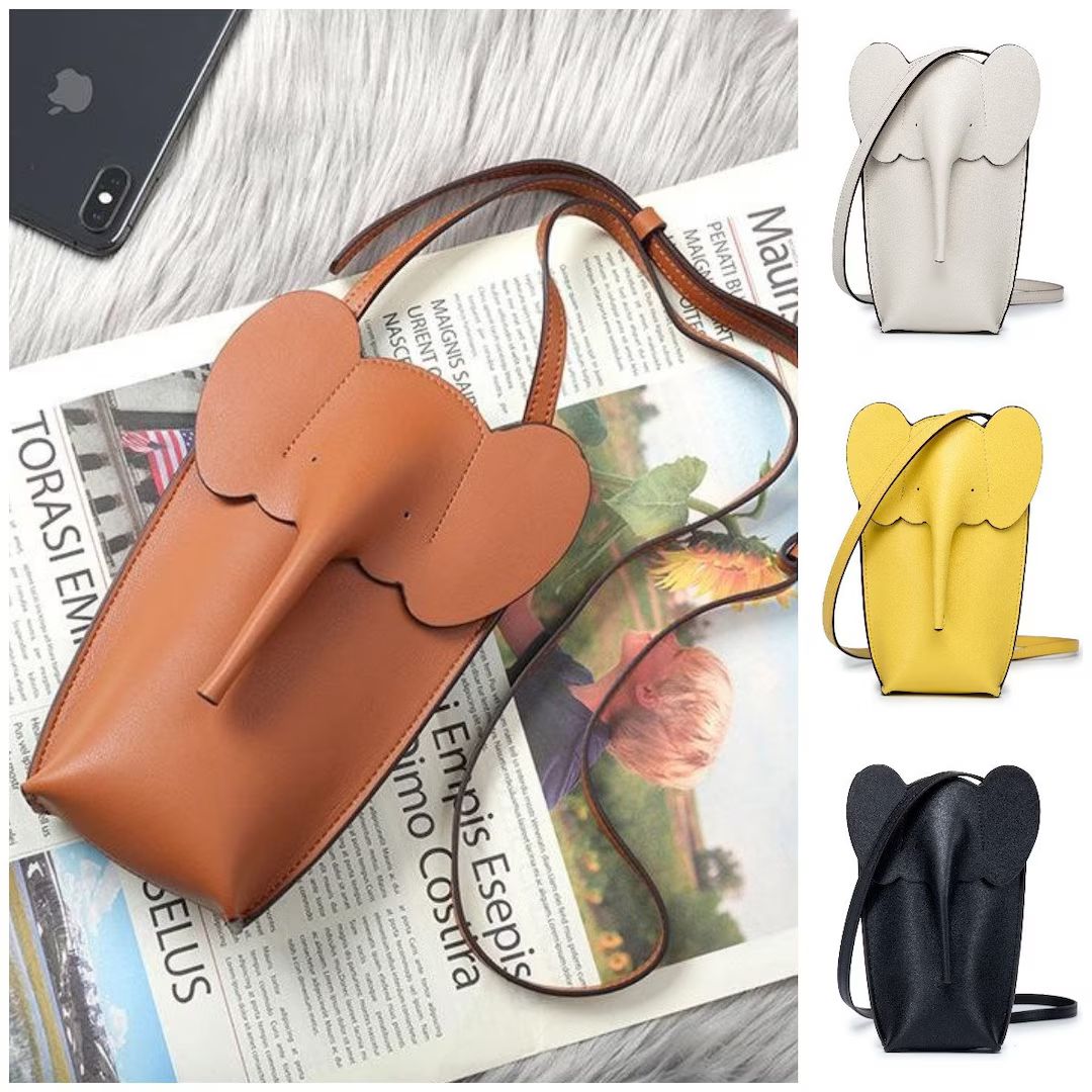 Elephant Cute Bag Phone Shoulder Bag Adjustable Strap Mini - Etsy | Etsy (US)