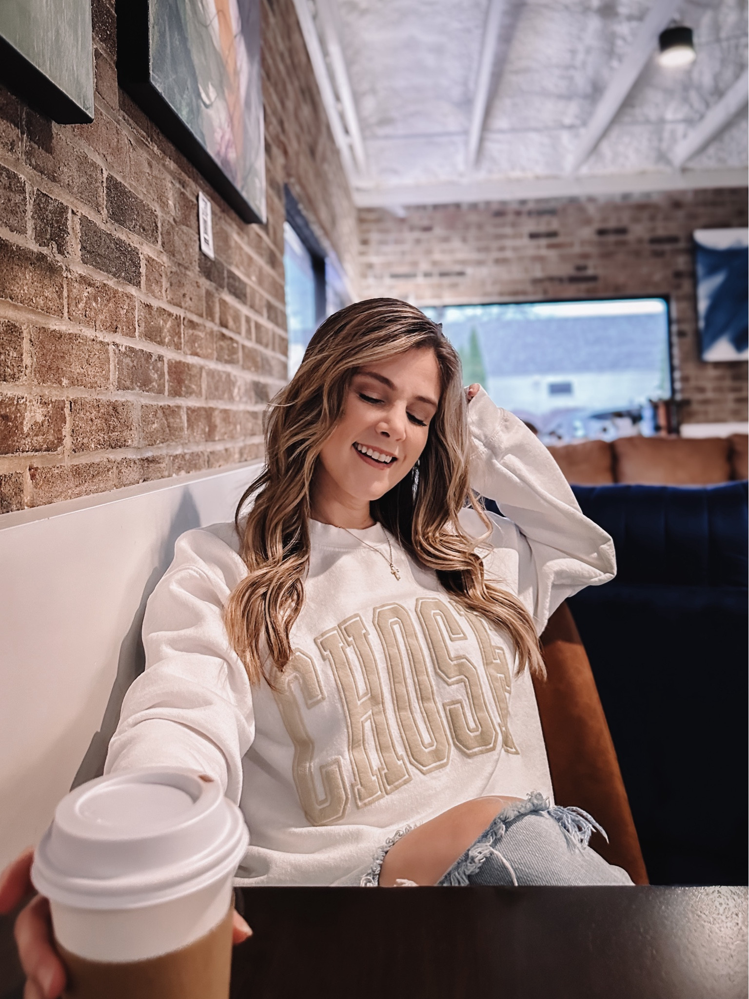 Just give me coffee & Jesus 🧡 this is the cutest faith based sweatshirt! 

#LTKfindsunder50 #LTKsalealert #LTKstyletip